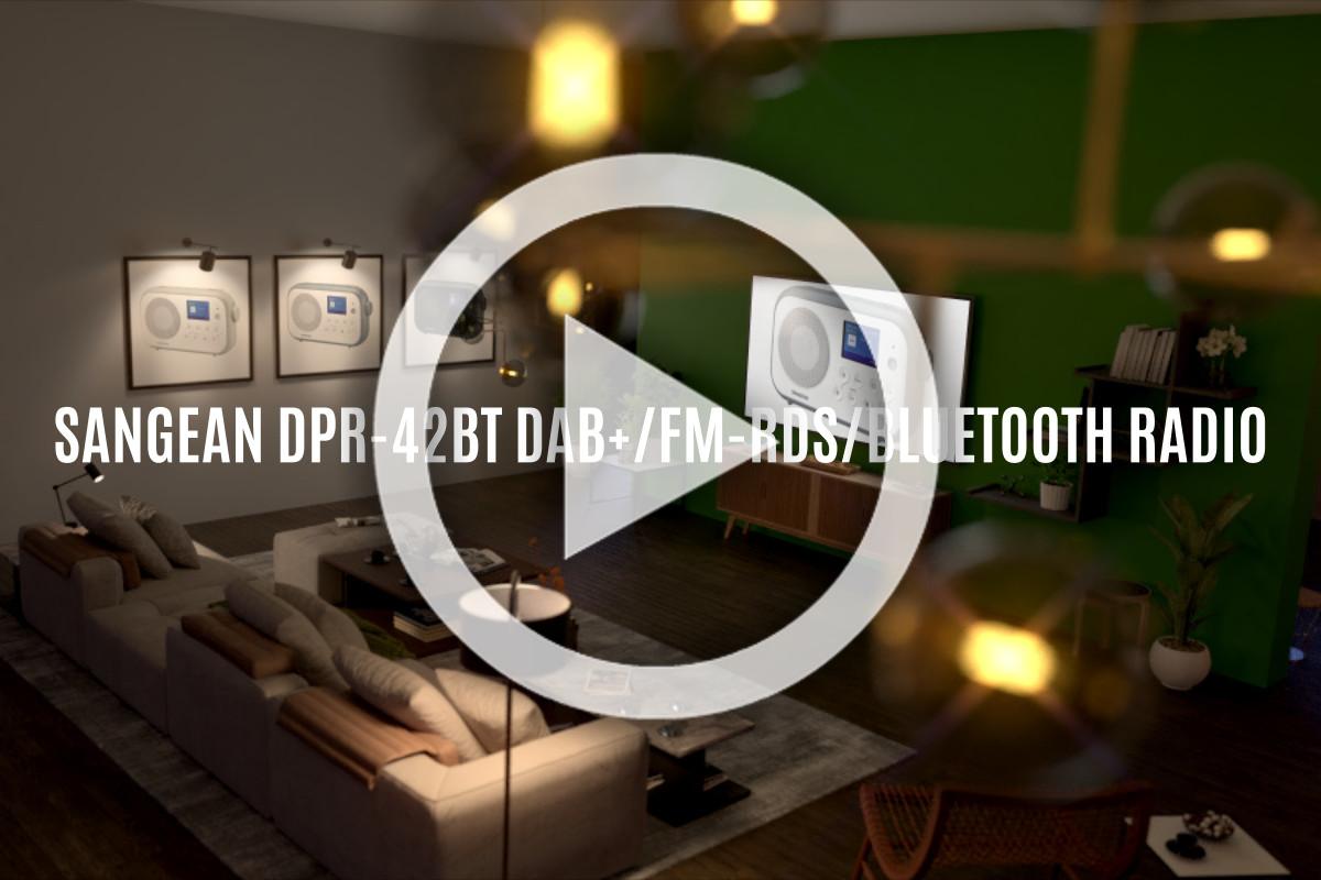 Sangean DPR-42BT DAB+ / FM-RDS* / Bluetooth Portable Radio –